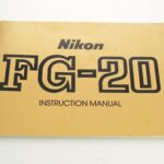Nikon FG20 Genuine Instruction Book