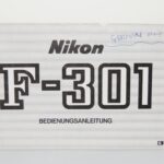 Nikon F301 Genuine Instruction Book - German