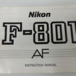 Nikon AF F801 Genuine Instruction Book