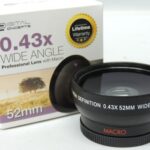 Wide Angle Professional Wide Anlge Lens 0.43X Macro lens - 52mm Thread
