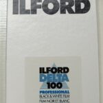 Ilford B+W Delta 100 5x4 25 Sheet Film Box