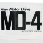 Nikon Photocopy Instruction Book for MD4 Motordrive