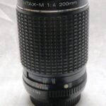Pentax 200mm f4 SMC PKM Telephoto Lens with Case