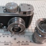 Robot II 24x24 Reloadable Cassette Film Camera + 35mm f2.8 + 75mm f3.8 Tessar Lens
